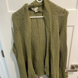 Green Khaki Cardigan
